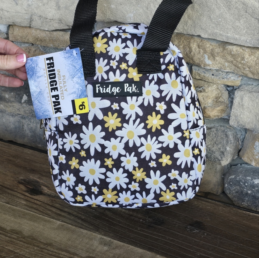 Fridge Pak Daisy Print Lunch Bag